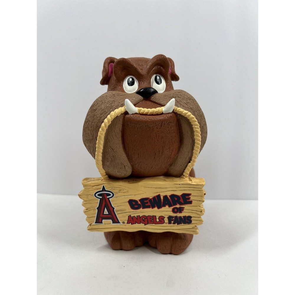 FOCO 8” MLB Team Dog Los Angeles Angels “Beware Of Angels Fans” Bulldog 2013